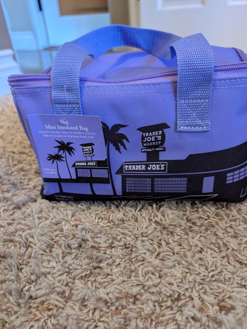Trader Joe's Mini Insulated Bag in Light Purple